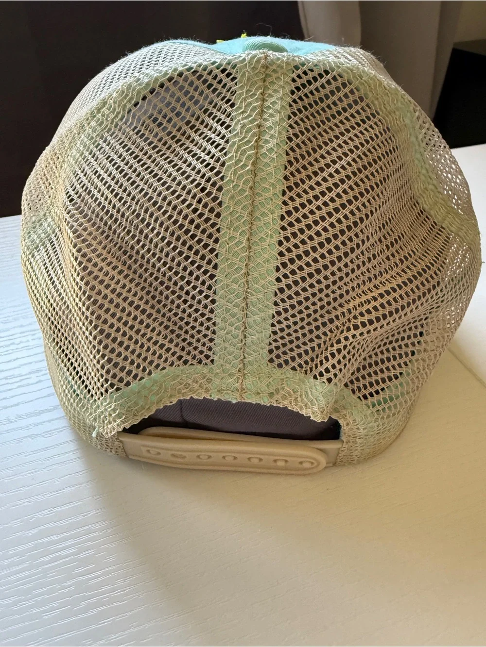 Light Mint Green Summer Trucker Patch Hat Adjustable Mesh SnapBack OS Flamingo